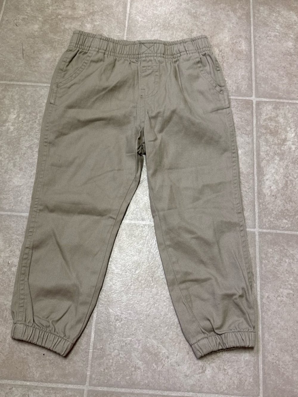 Wrangler Kids Khaki Elastic Waist Pants - Tan size 3T